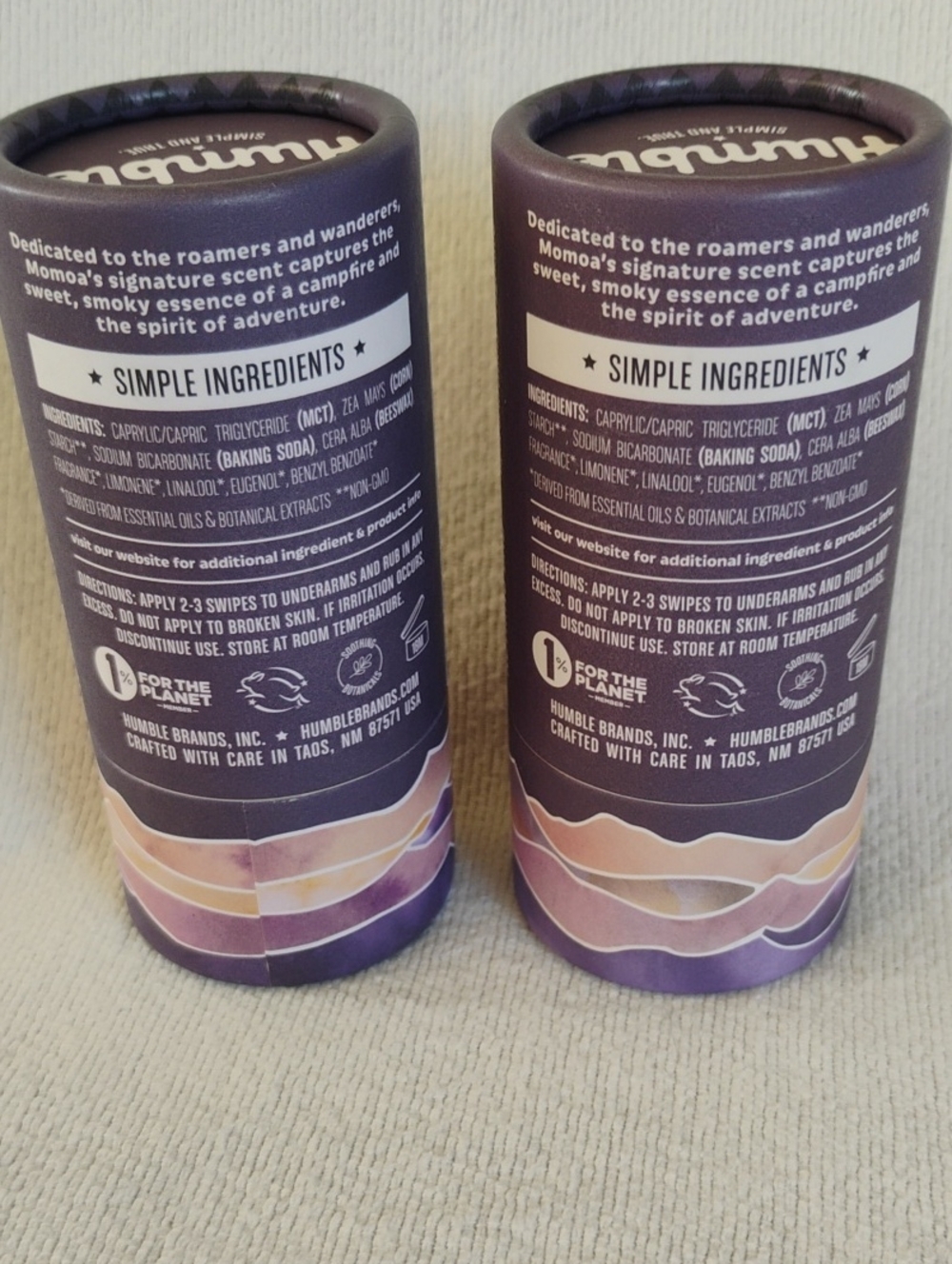 Rockrose & Cedar Aluminum-Free Deodorant Humble All Natural Lot Of 2 - Picture 2 of 2